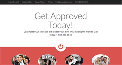 Desktop Screenshot of lawsuitloanss.com